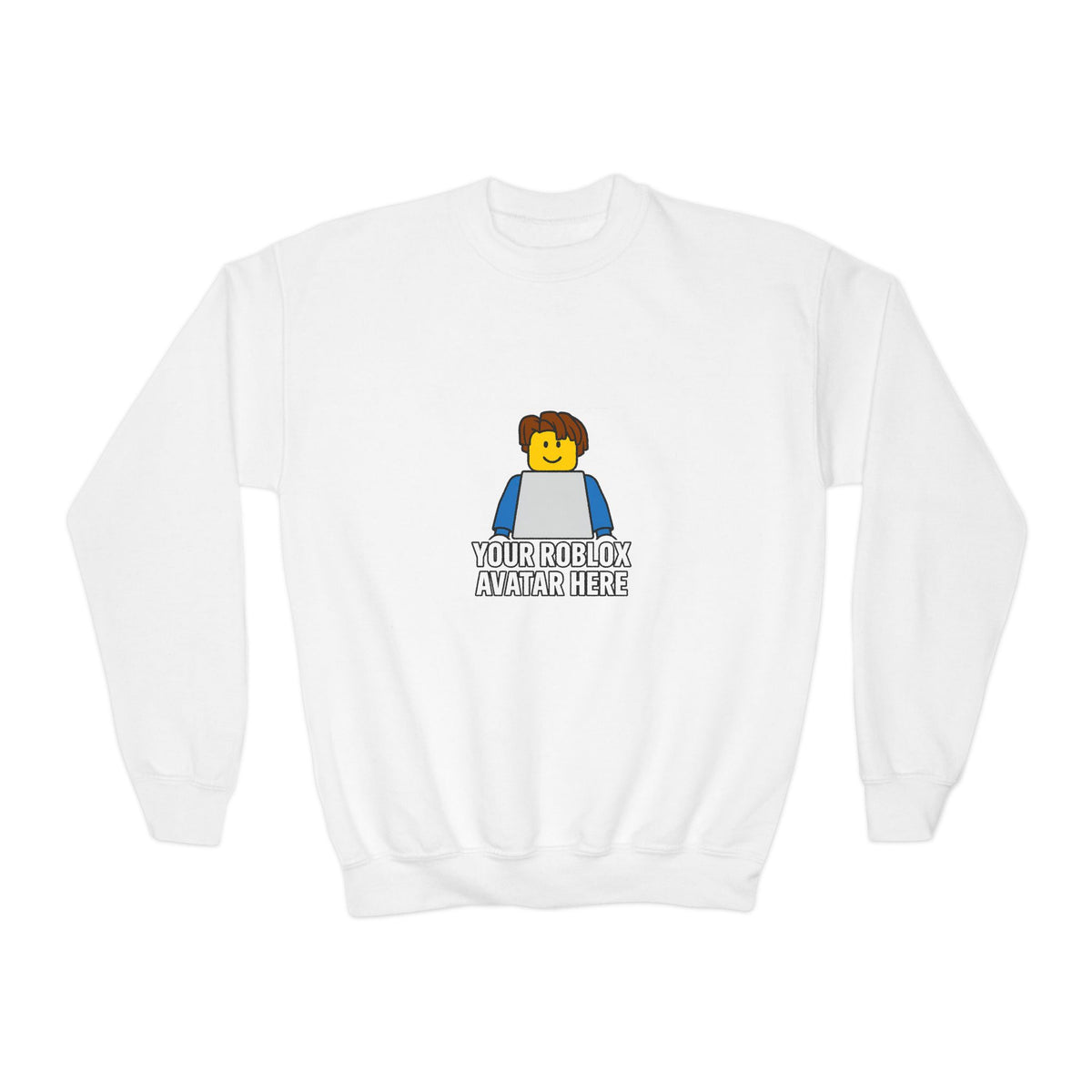 Custom Roblox Kids Sweatshirt – Gildan 18000B Youth Crewneck