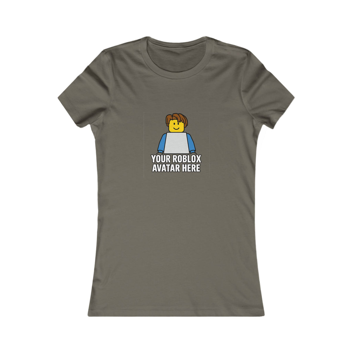 Custom Roblox Women’s Bella+Canvas Tee – Your Avatar in a Stylish Slim-Fit Design!