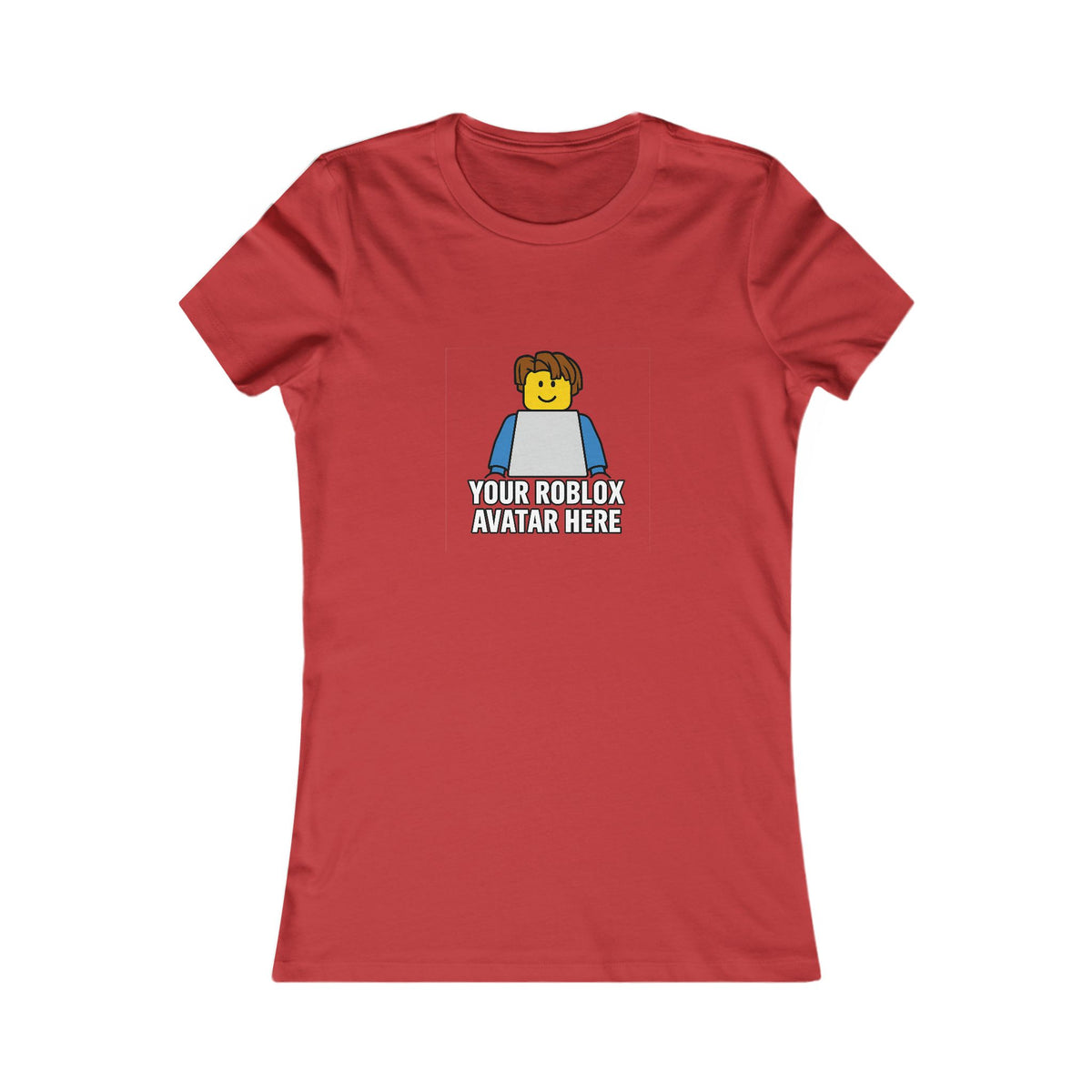 Custom Roblox Women’s Bella+Canvas Tee – Your Avatar in a Stylish Slim-Fit Design!