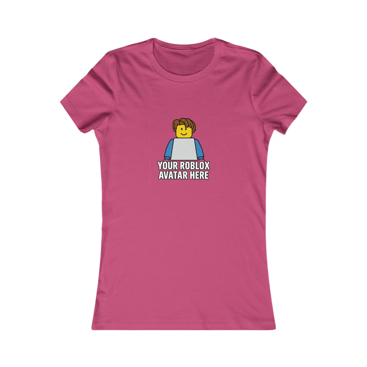 Custom Roblox Women’s Bella+Canvas Tee – Your Avatar in a Stylish Slim-Fit Design!