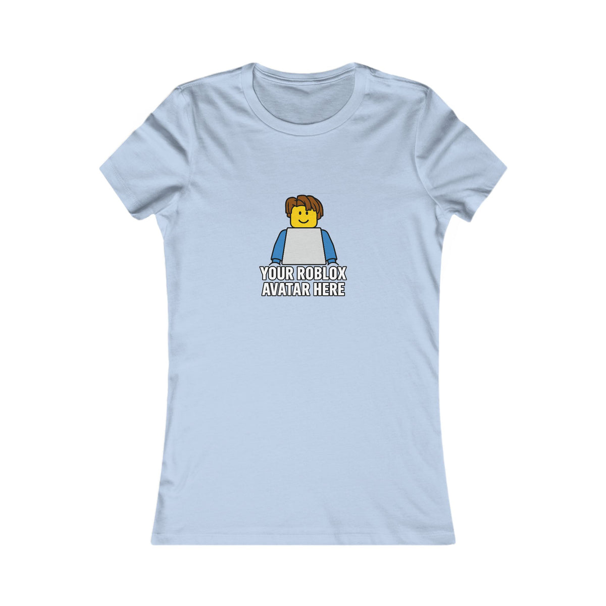 Custom Roblox Women’s Bella+Canvas Tee – Your Avatar in a Stylish Slim-Fit Design!