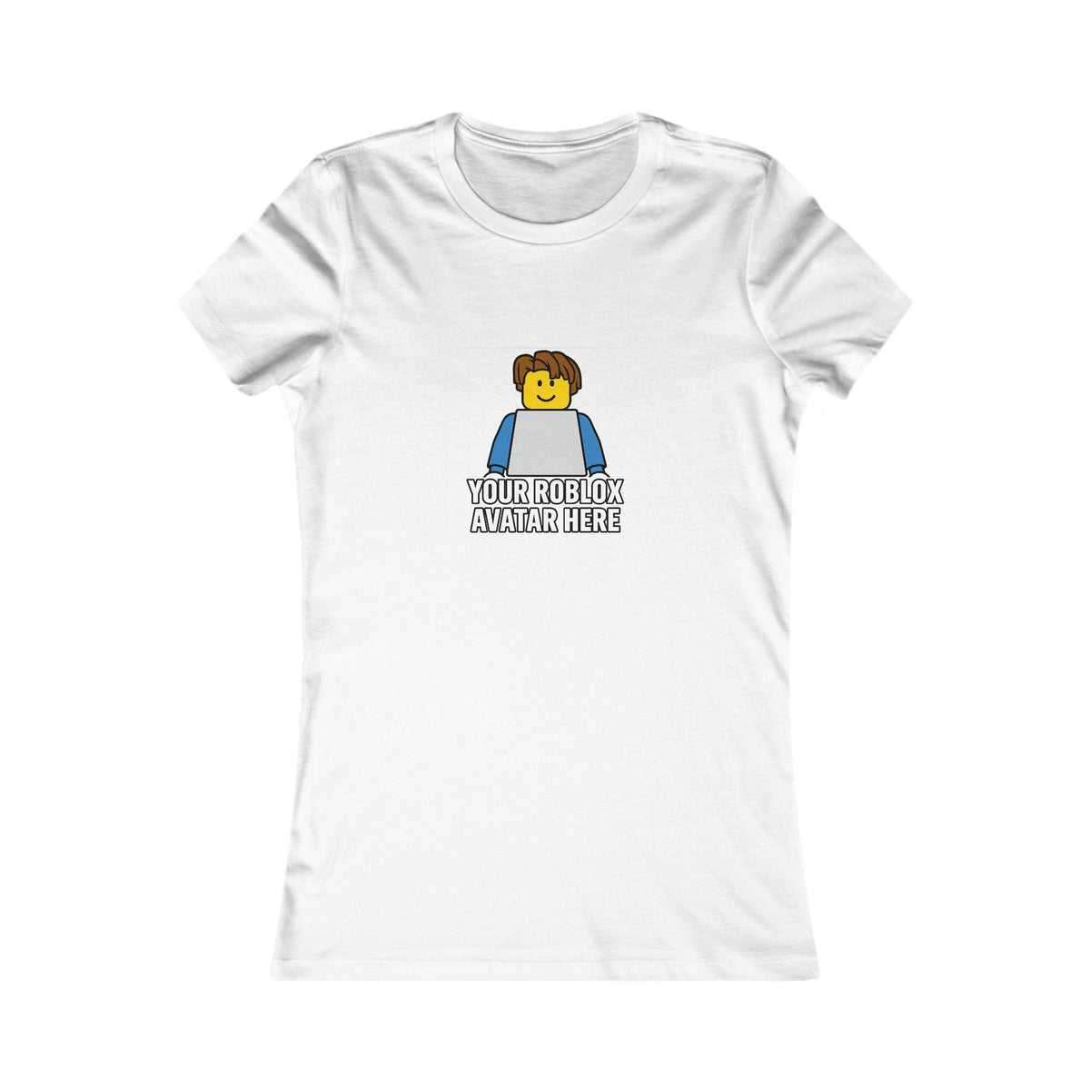 Custom Roblox Women’s Bella+Canvas Tee – Your Avatar in a Stylish Slim-Fit Design!