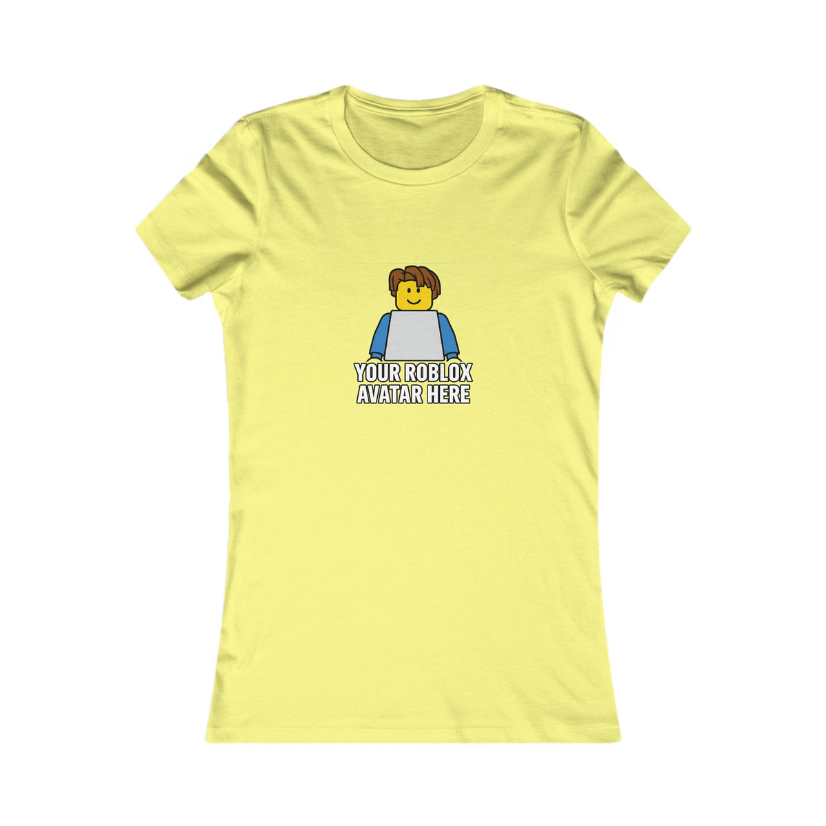 Custom Roblox Women’s Bella+Canvas Tee – Your Avatar in a Stylish Slim-Fit Design!